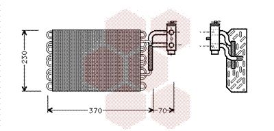 VAN WEZEL Испаритель, кондиционер 3000V002